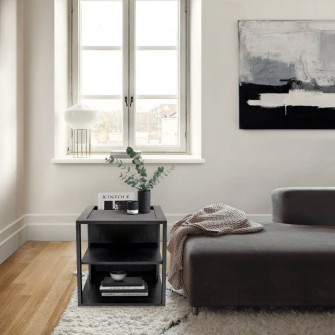 Kavos staliukas Cube (Juodas)